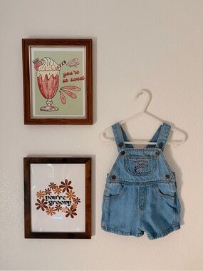 Vintage Guess Denim Overalls 3 months Baby Blue Jean Suspenders Shortalls